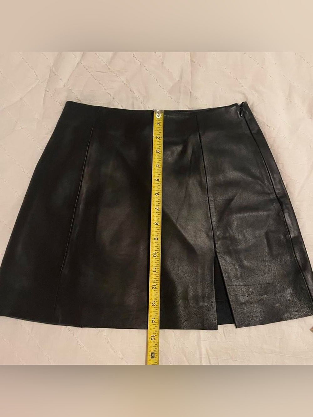 🖤 REFORMATION x VEDA • NWT, Margie Genuine Leather Mini Skirt - Picture 12 of 13
